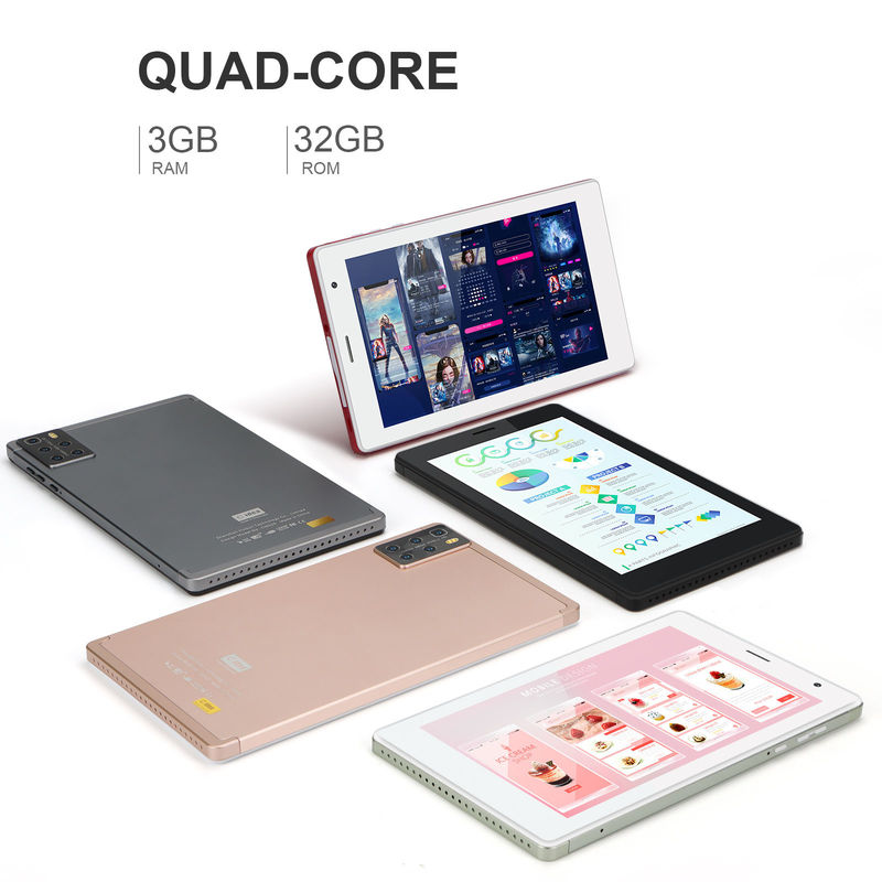 C idea جهاز كمبيوتر لوحي 7 بوصة 1024x600 IPS شاشة لمسة شاشة 3GB ROM + 32GB RAM معالج رباعي النواة CM520 استجابة