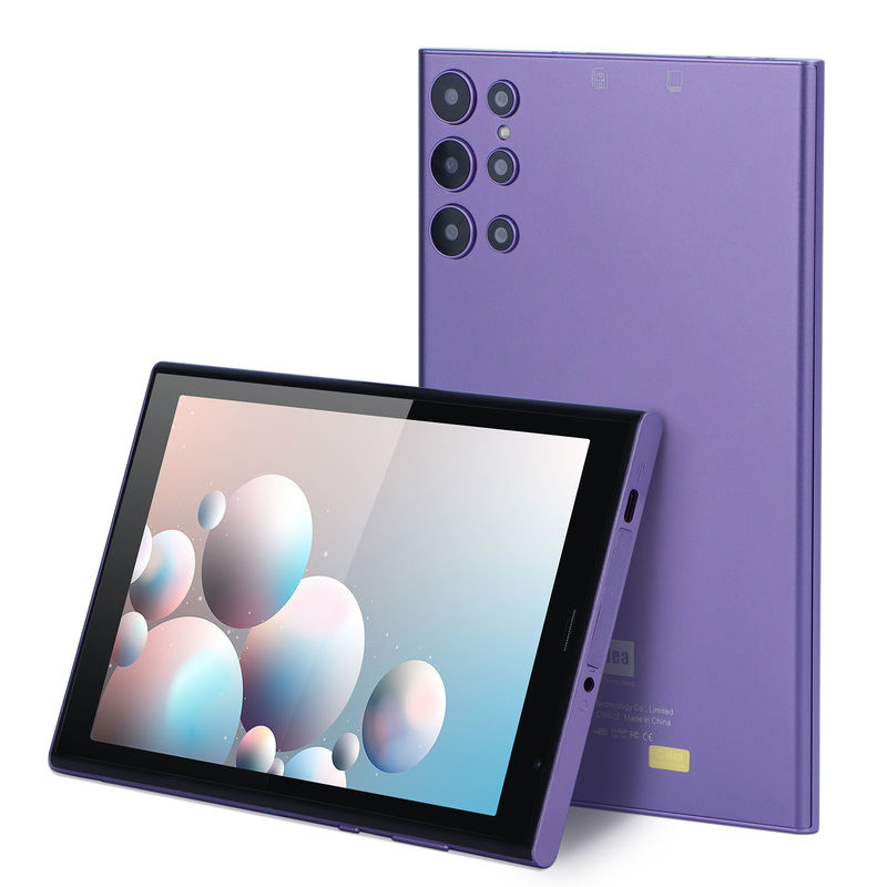 C Idea جهاز كمبيوتر محمول للكمبيوتر اللوحي 8 بوصة مع حالة بطارية 5000mAh حياة الكاميرا المزدوجة 5MP + 8MP فتحة بطاقة SIM الأرجواني