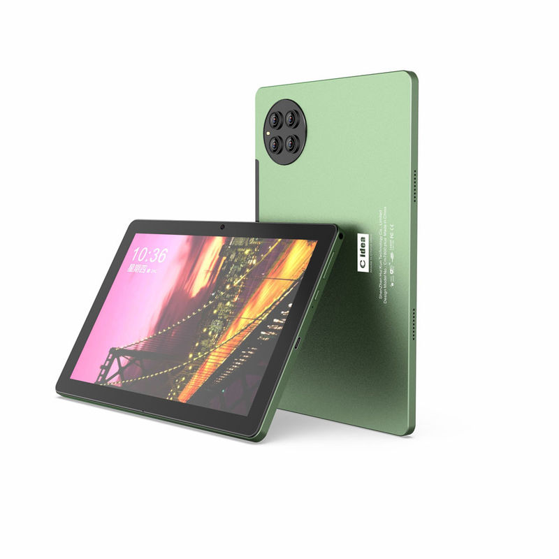 C idea Android Tablet Green 10 بوصة 8MP + 13MP كاميرات 8GB ذاكرة الوصول العشوائي الكمبيوتر اللوحي للعب CM7800