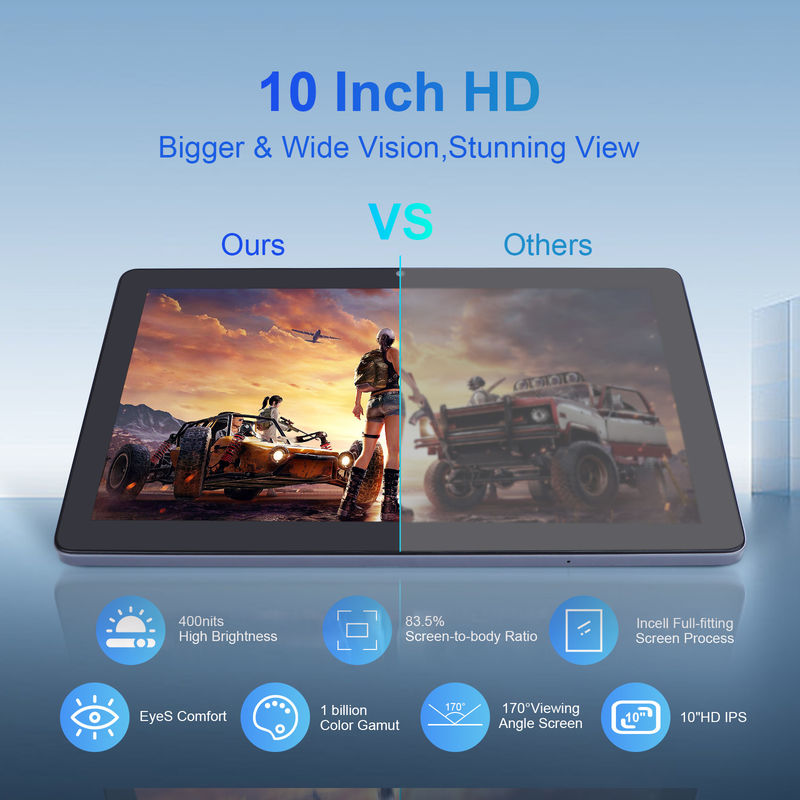 فكرة C 3GB ذاكرة الوصول العشوائي 64GB ROM 10 بوصة جهاز كمبيوتر لوحي أندرويد 512GB توسيع HD شاشة IPS CM9000 فضاء رمادي