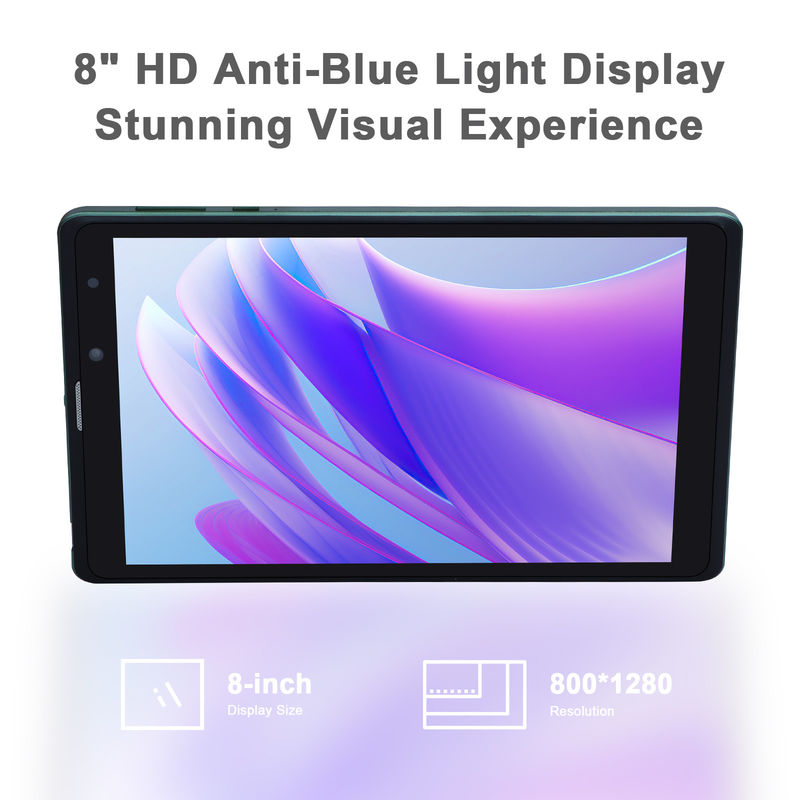 C idea دعم سيم لجهاز كمبيوتر لوحي أخضر 8GB RAM 256GB ROM 800x1280 IPS HD Screen Display Tablet With Case CM835