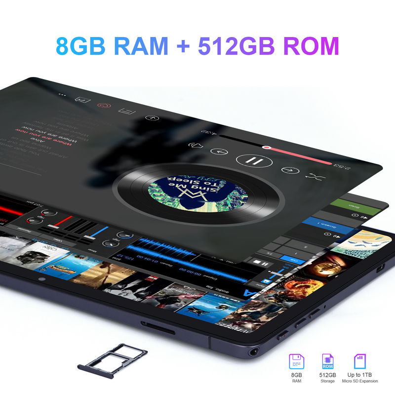فكرة C شاشة كبيرة 8GB ذاكرة الوصول العشوائي 512GB ROM 10 بوصة جهاز كمبيوتر لوحي مع لوحة المفاتيح CM8500