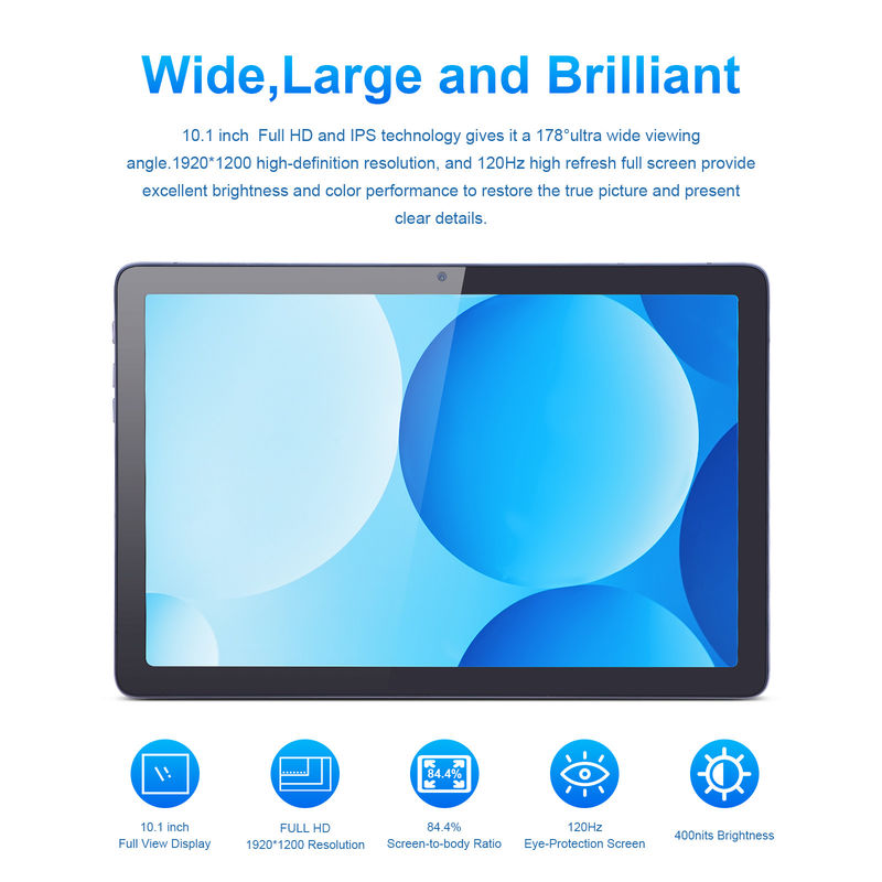 C Idea جهاز لوحة أندرويد مع كاميرا مزدوجة 6000mAh معتمد من جوجل 10.1 بوصة Tablet P1200