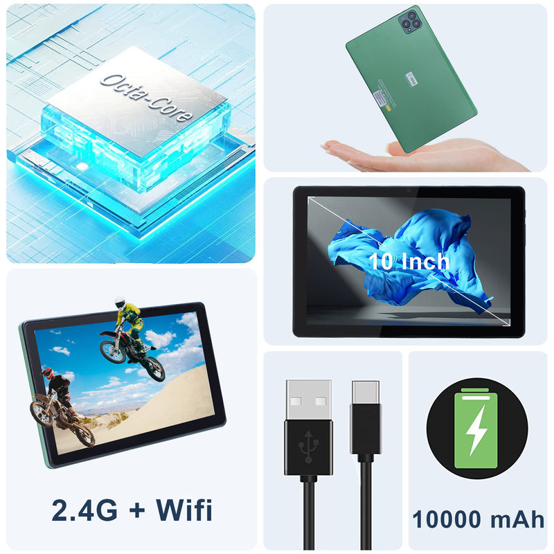 فكرة سي 10 بوصة أندرويد 12 جهاز لوحي 8 جيجابايت رام 256 جيجابايت روم نموذج CM8000PLUS أخضر