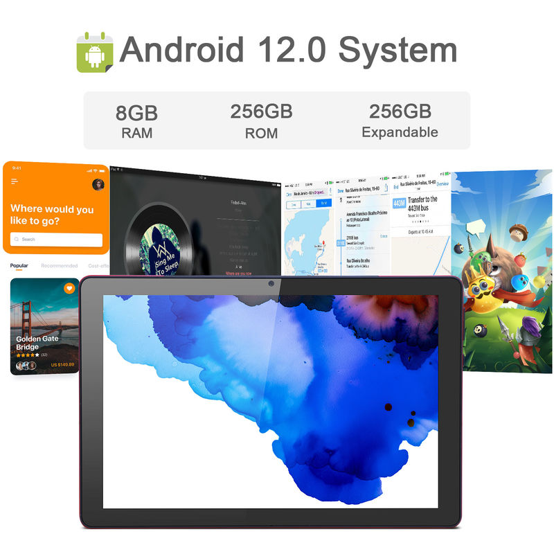 فكرة سي 9.7 بوصة أندرويد 12 جهاز لوحي 8 جيجابايت رام 512 جيجابايت روم نموذج CM7800 الأحمر