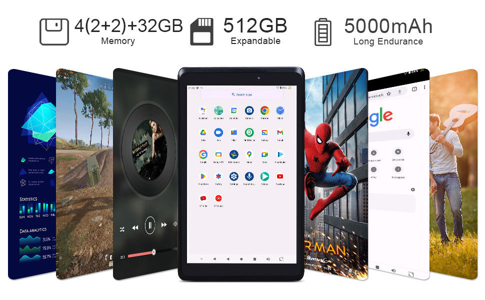 C idea Youth 8 Inch Tablet Android 13 مع شاشة ضوء أزرق، واي فاي، 32GB + 64GB، 800*1280 IPS incell CM826