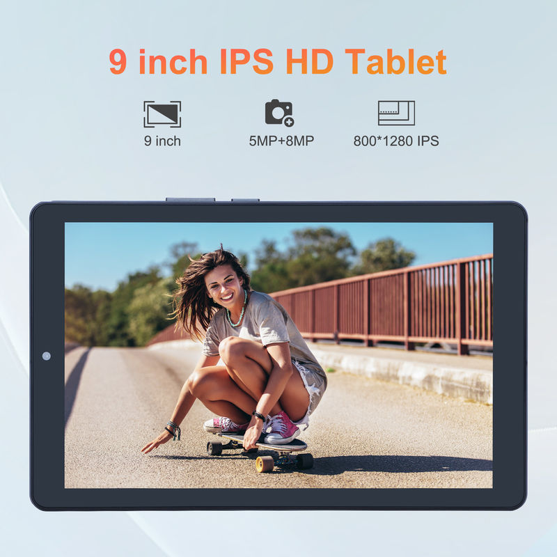 C idea 9 بوصة أندرويد 12 Tablet 8GB RAM 512GB ROM 5MP + 8MP جهاز كمبيوتر لاسلكي ذو كاميرا مزدوجة WIFI Tablet مع SIM CM915 (رمادي)