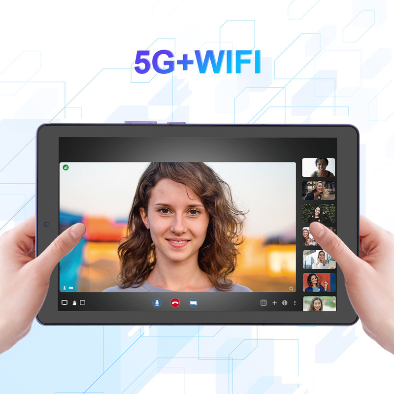 فكرة C جهاز كمبيوتر لوحي 9 بوصة WIFI 2.4G / 5G 800x1280 IPS شاشة جهاز كمبيوتر لوحي أندرويد دعم المكالمات الهاتفية مع كاميرا مزدوجة ((البنفسج)
