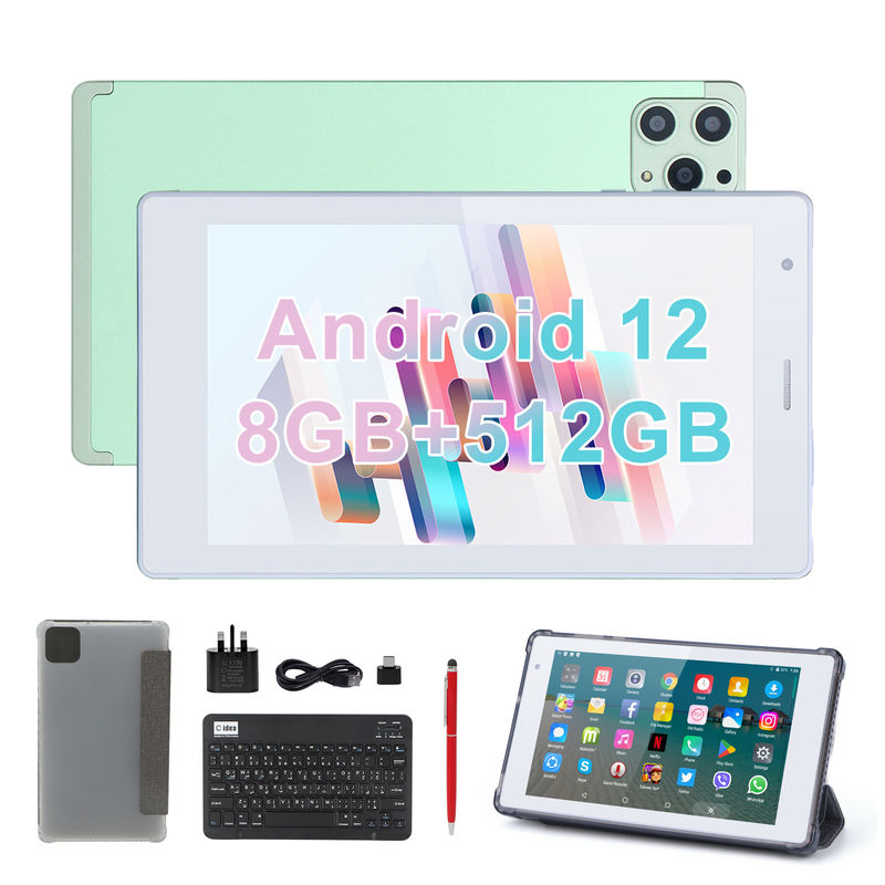 فكرة C 7 بوصة أندرويد الهواتف الذكية 8 + 512GB رباعية النواة الواي فاي جهاز لوحي HD الشاشة اللمسية CM513 ((الخضراء)