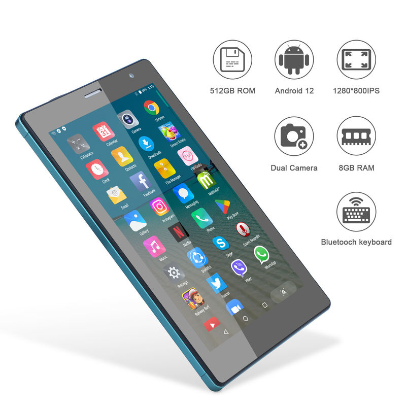فكرة C 7 بوصة أندرويد أجهزة قرص ذكية 8+512GB رباعية النواة الواي فاي Tablet HD الشاشة اللمسية CM513 ((الأزرق)