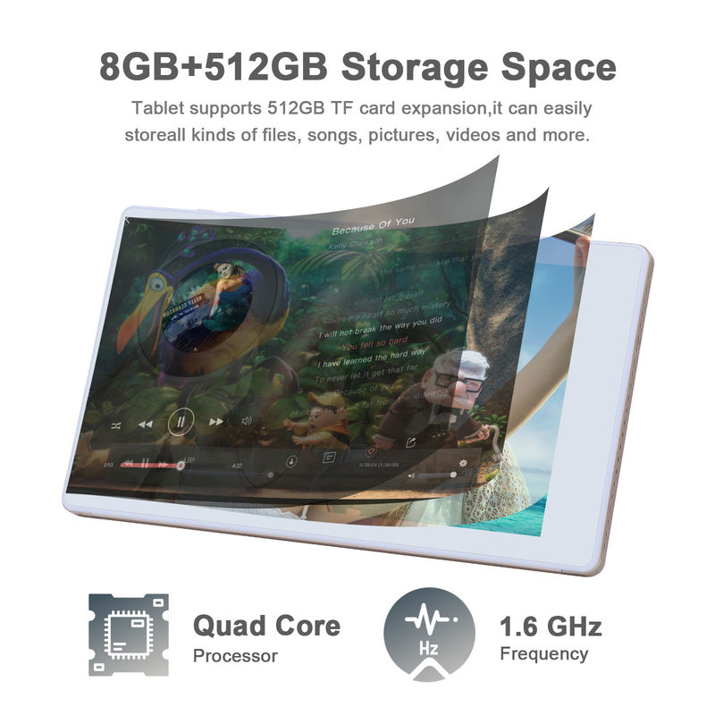 فكرة C 7 بوصة أندرويد أجهزة قرص ذكية 8+512GB رباعي النواة الواي فاي جهاز قرص HD الشاشة اللمسية CM513 ((ذهب)