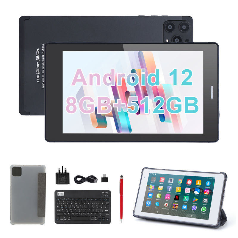 فكرة سي 7 بوصة أندرويد أجهزة قرص ذكية 8+512GB رباعية النواة الواي فاي جهاز قرص HD الشاشة اللمسية CM513 ((أسود)