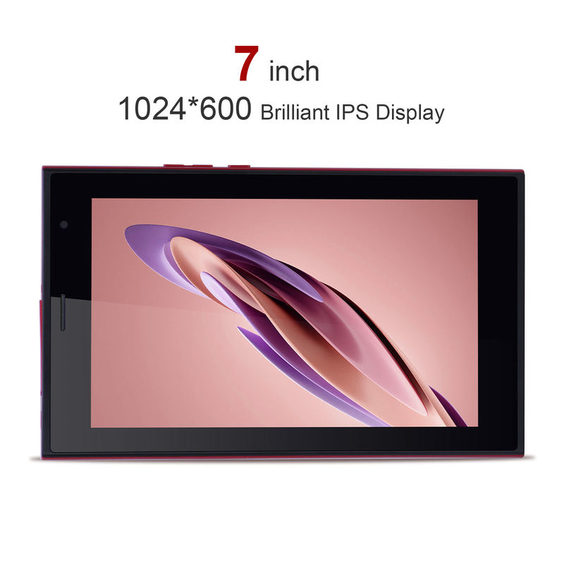 C idea جهاز كمبيوتر لوحي أندرويد 7 بوصة مع 6 رم + 128 روم تخزين 6000mAh عمر البطارية للأطفال والبالغين CM522 الأحمر