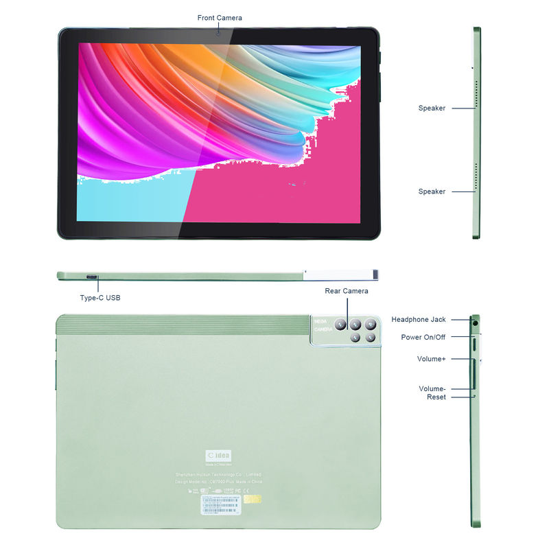 C idea 6+256GB 800x1280 IPS جهاز كمبيوتر لوحي 10 بوصة مع قضية رباعي النواة مزدوجة 5MP + 8MP كاميرا HD IPS عرض CM7000