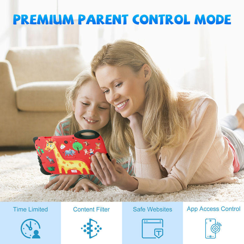 C Idea Android 13 Kids Tablet 4+32GB الجهاز اللوحي التعليمي للطلاب الكاميرا المزدوجة CM92