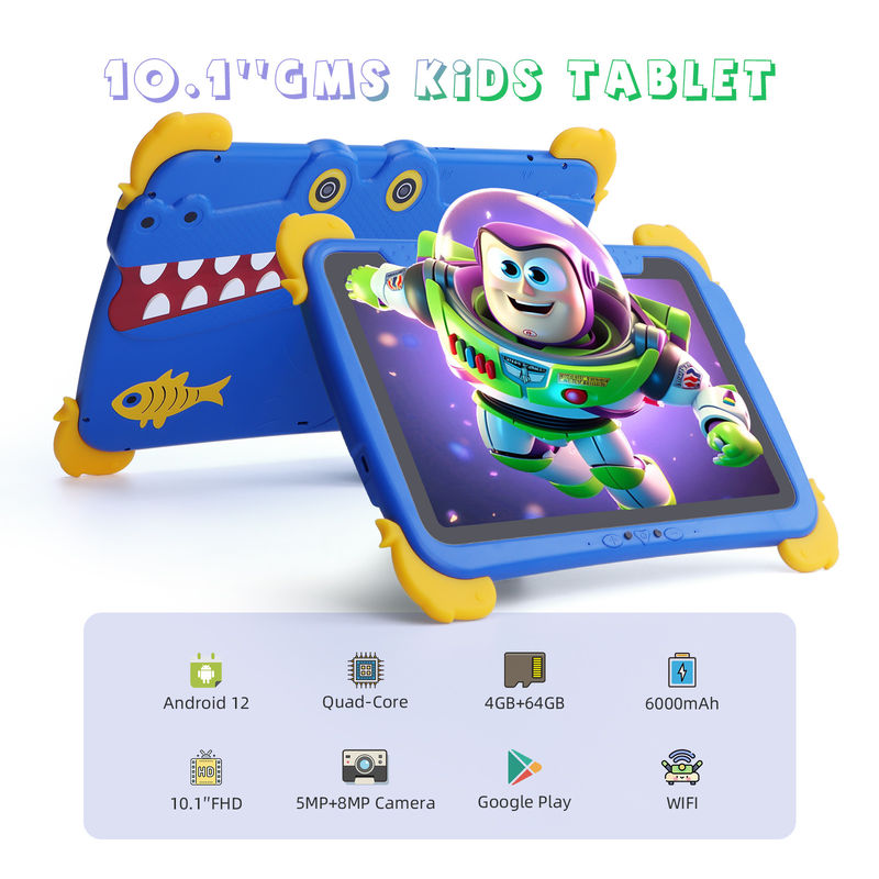 C idea Kids Tab 10.1 بوصة Android 12 Tablet للطفل 4GB RAM 64GB ROM حماية العين الشاشة اللمسية P1150