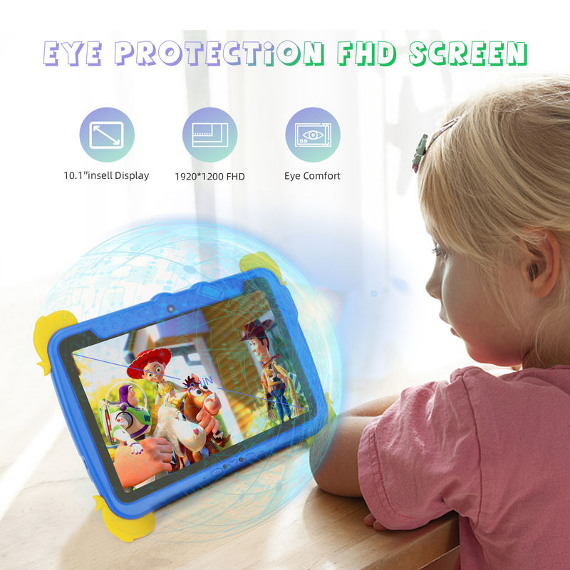 C idea Kids Tab 10.1 بوصة Android 12 Tablet للطفل 4GB RAM 64GB ROM حماية العين الشاشة اللمسية P1150