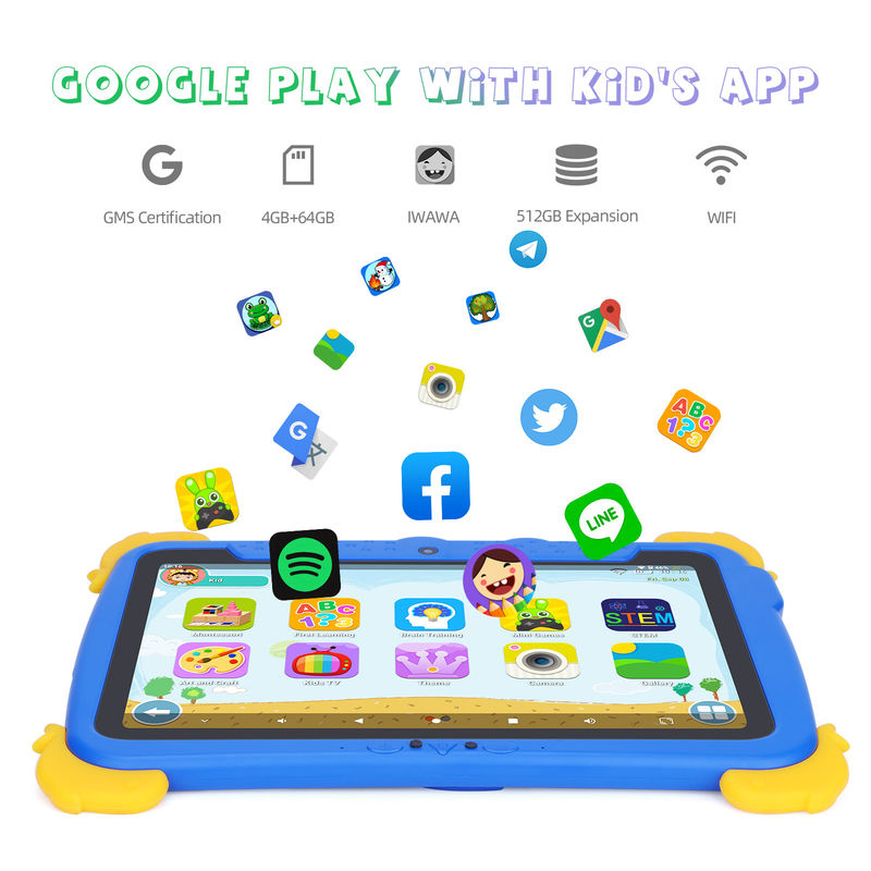 C idea Kids Tab 10.1 بوصة Android 12 Tablet للطفل 4GB RAM 64GB ROM حماية العين الشاشة اللمسية P1150