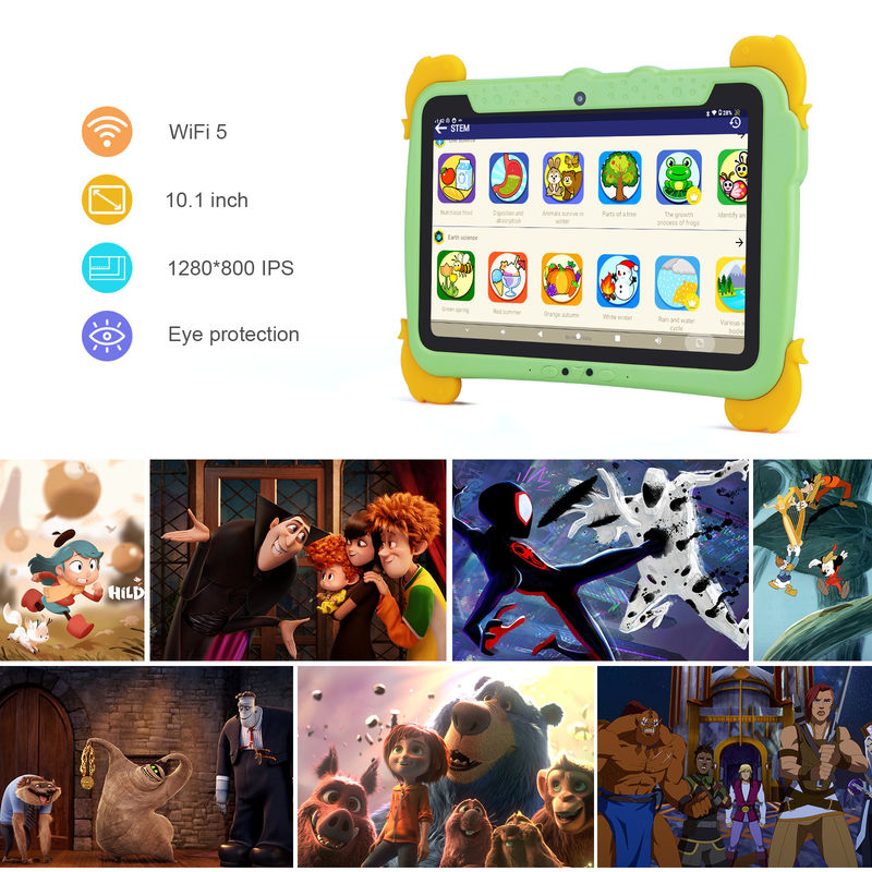 C idea 10.1 inch Kids Tablet PC With Case Eyes Protection ips HD Screen Pre-Install IWAWA P1150 أجهزة كمبيوتر محمولة