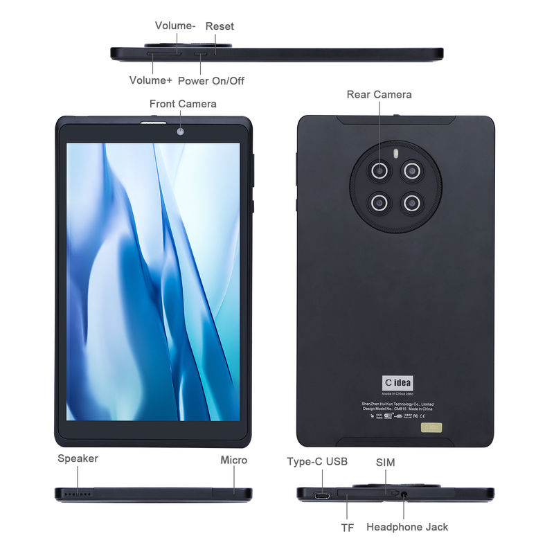 C Idea Android Tablet مع 800 * 1280 IPS Display عمر البطارية الطويل 8 بوصة جهاز كمبيوتر لوحي CM815