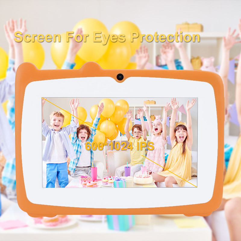 فكرة C 7 بوصة Tablet Kidspad مع 4GB RAM + 64GB ROM HD IPS حماية العيون للطفلة CM80 برتقالية