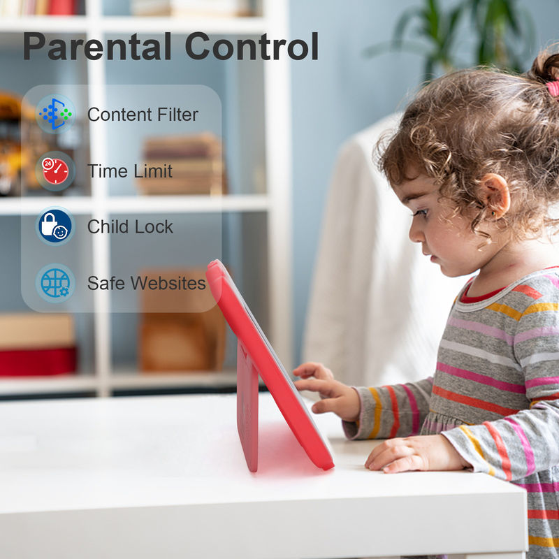 فكرة C تعليمي 7 بوصة حاسوب أجهزة الكمبيوتر اللوحية Kidspad مع الحافظة على الأطفال بطارية كبيرة 5000mAh IWAWA CM80Red