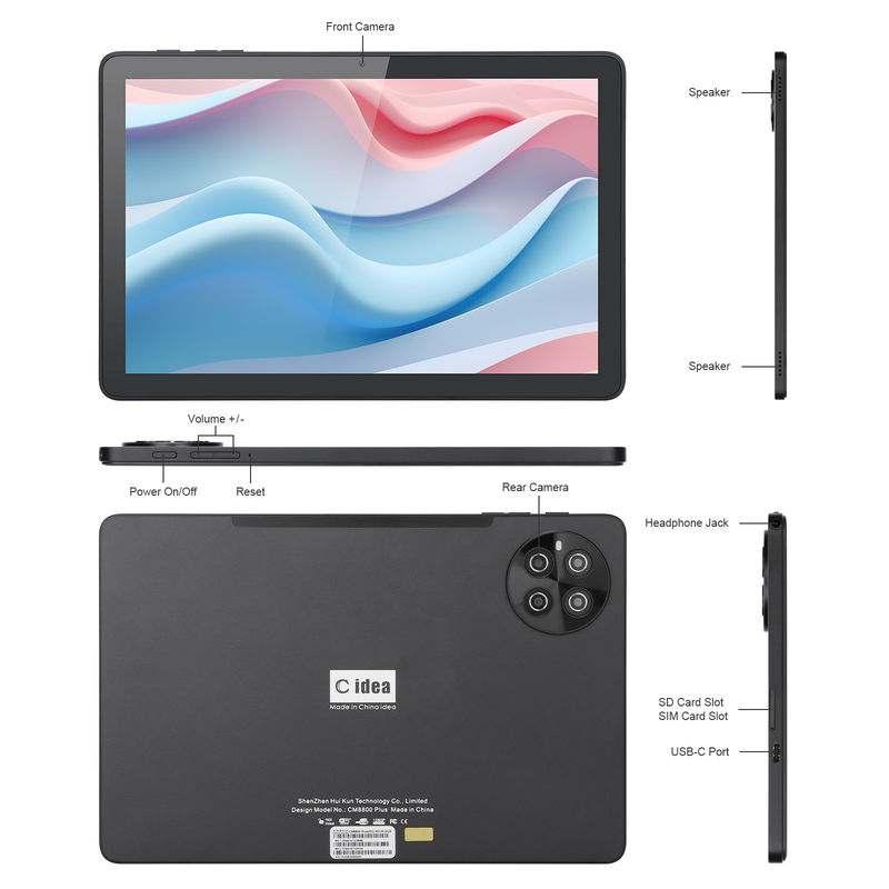 C Idea 8GB RAM 512GB ROM WiFi Android Tablet PC Tablet مع دعم SIM CM8800plus