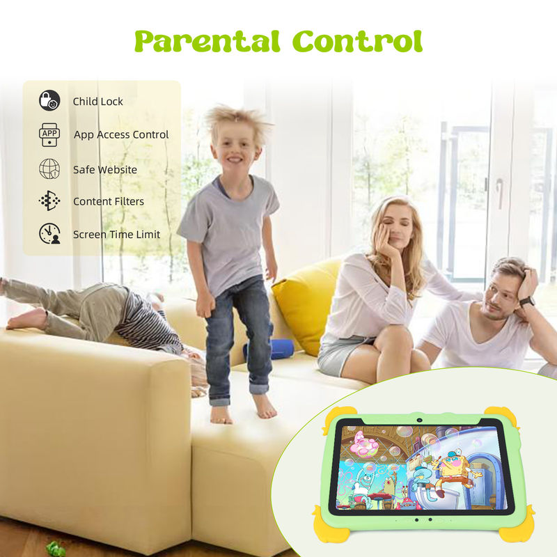 C Idea Kids Tablet 10.1 بوصة جهاز كمبيوتر لوحي أندرويد مع حماية العينين 1280*800 شاشة إعدادية IWAWA للتعليم