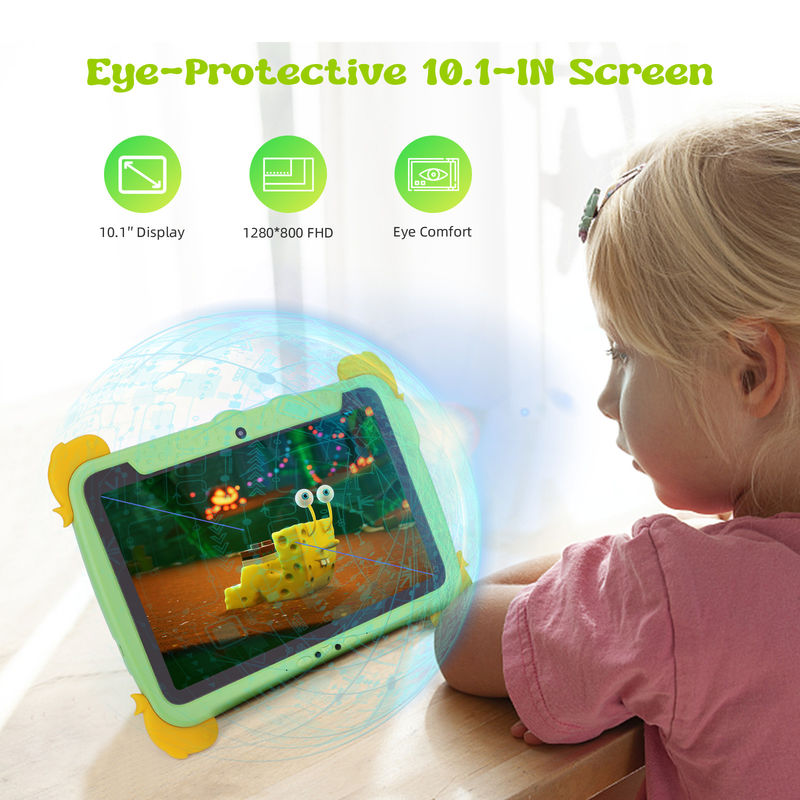 C Idea Kids Tablet 10.1 بوصة جهاز كمبيوتر لوحي أندرويد مع حماية العينين 1280*800 شاشة إعدادية IWAWA للتعليم