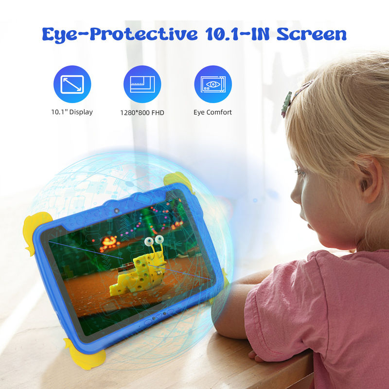 C idea Kids Tab 10.1 بوصة Android 13 Tablet للطفل 4GB RAM 64GB ROM حماية العين الشاشة اللمسية للأطفال 3-8 سنوات