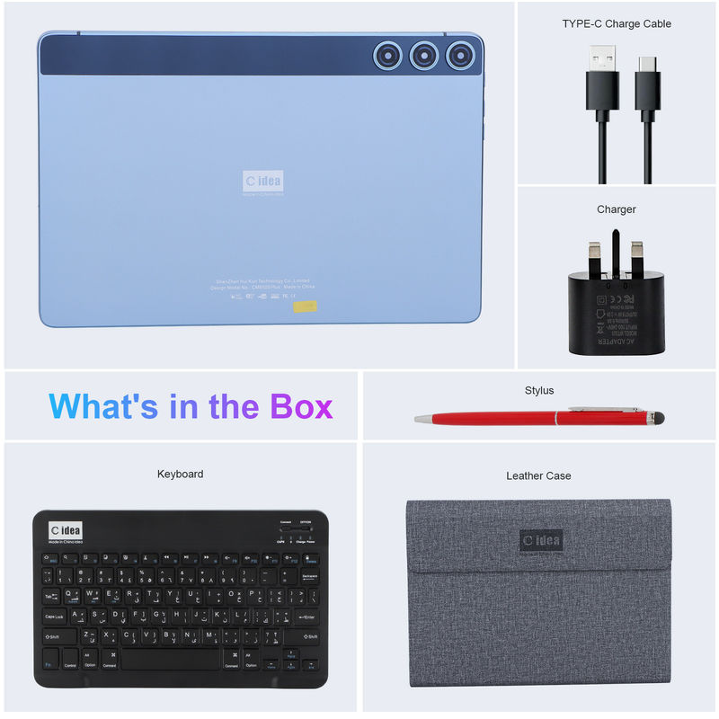 C idea WIFI Smart 10 Inch Tablet PC مع لوحة مفاتيح وقضية 2 دعم SIM للطالب CM8500