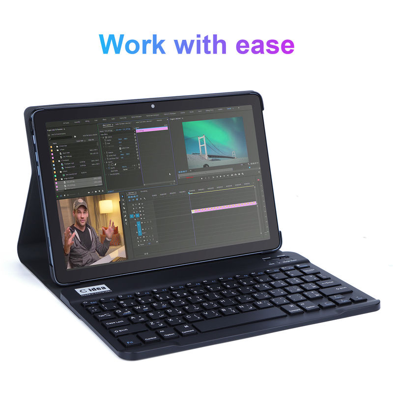 C idea WIFI Smart 10 Inch Tablet PC مع لوحة مفاتيح وقضية 2 دعم SIM للطالب CM8500