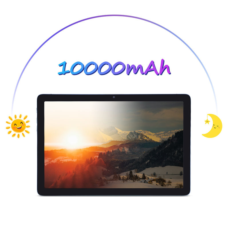 فكرة C 10.1 بوصة الهاتف الذكي 10000mAh بطارية 8GB + 512GB مع لوحة مفاتيح بلوتوث ودعم SIM للتعليم والتعلم