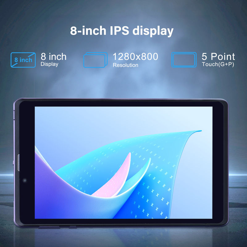C Idea المحمول 8 في جهاز كمبيوتر لوحي بنظام أندرويد 8GB RAM 512 GB Android 12 Tablet IPS HD Display Quad Core CM818-Purple