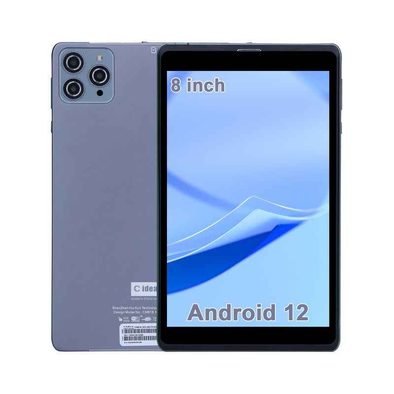 فكرة C جهاز كمبيوتر لوحي أندرويد كمبيوتر كمبيوتر مزدوج 8 بوصة 1280x800 IPS HD عرض أندرويد 12 لوحات للطلاب CM818 رمادية