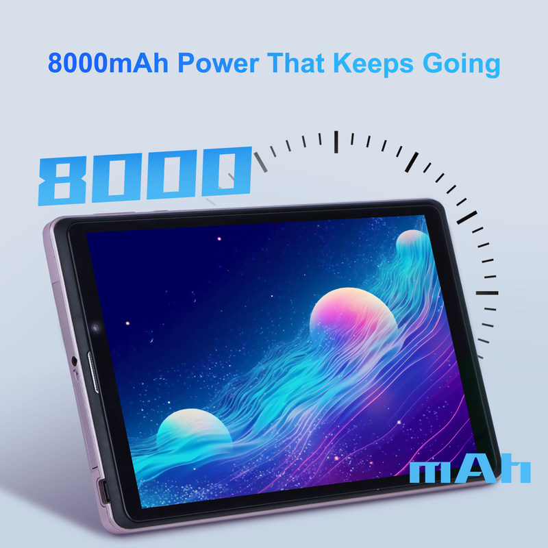 فكرة C 8 بوصة أندرويد 12 جهاز لوحي 8000mAh بطارية 5 + 8MP كاميرا 8GB ذاكرة الوصول العشوائي 512GB ROM للتعليم التعلم CM818-الورد