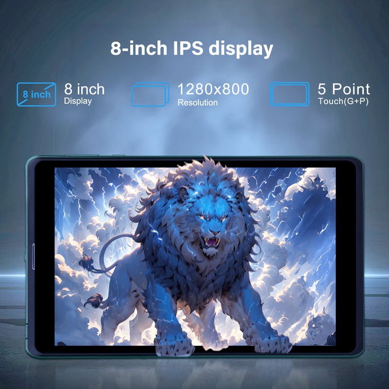 C idea جهاز كمبيوتر محمول 8 بوصة أندرويد Tablet PC مع أندرويد 12 Quad Core CPU 8GB RAM 512GB Storage IPS HD Display CM818-Green