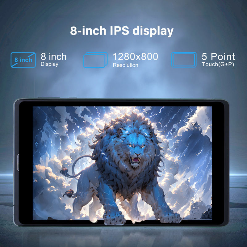 فكرة C جهاز كمبيوتر لوحي أندرويد كمبيوتر كمبيوتر مزدوج 8 بوصة 1280x800 IPS HD شاشة أندرويد 12 أقراص للمراهقين CM818 رمادية