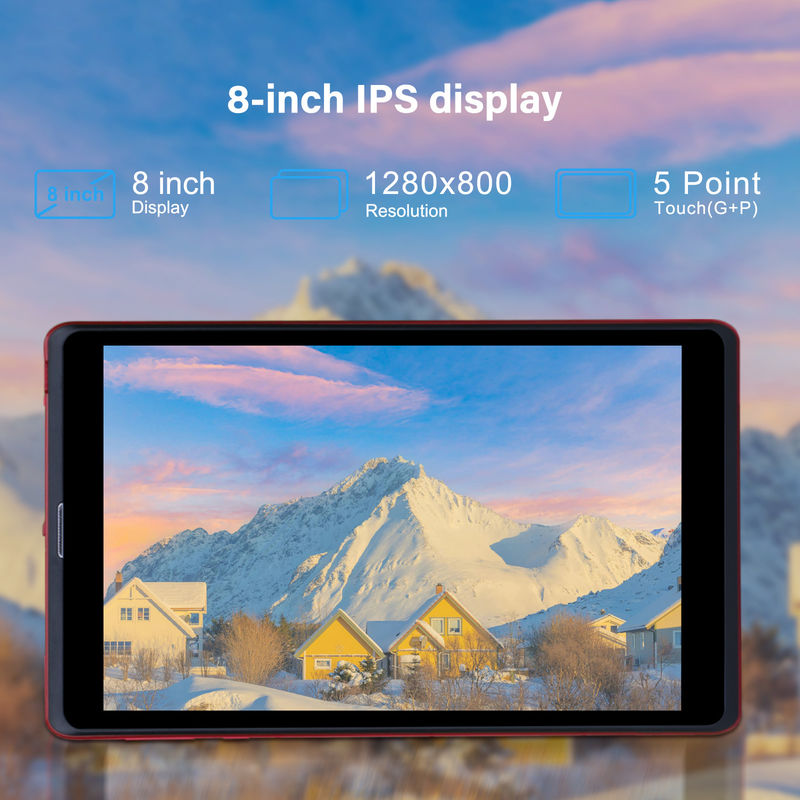 فكرة C 8 بوصة أندرويد 12 جهاز لوحي 8GB ذاكرة الوصول العشوائي 512GB ROM 8000mAh بطارية 5+8MP كاميرا للطالب مع دعم SIM CM818 أحمر