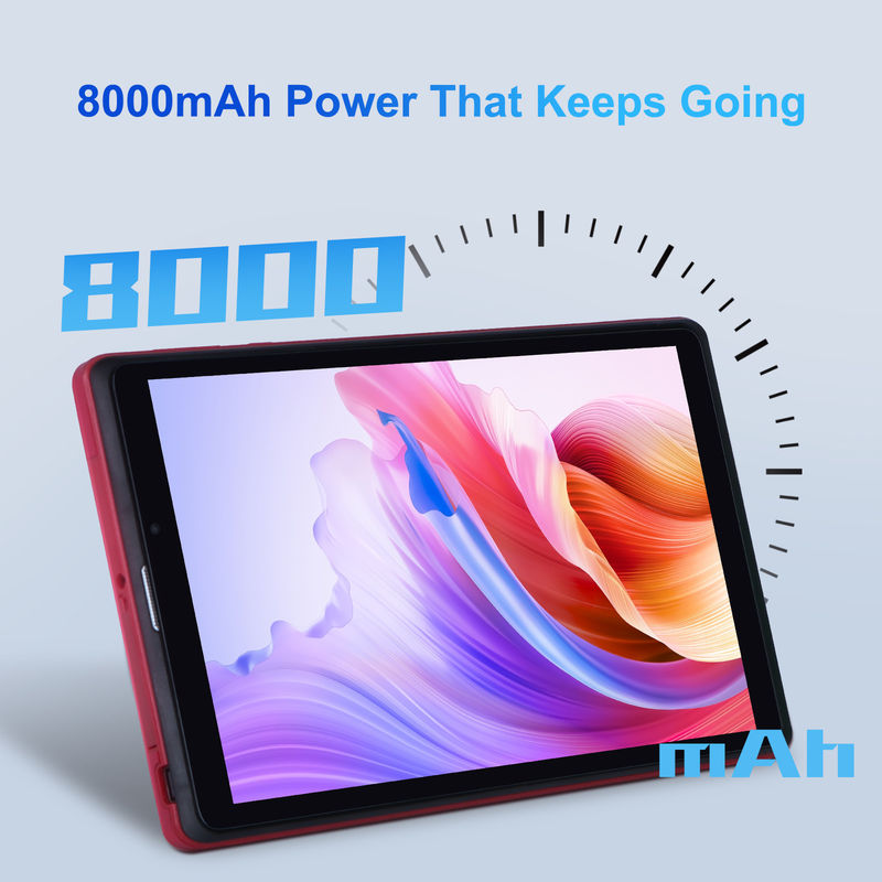 فكرة C 8 بوصة أندرويد 12 جهاز لوحي 8GB ذاكرة الوصول العشوائي 512GB ROM 8000mAh بطارية 5+8MP كاميرا للطالب مع دعم SIM CM818 أحمر