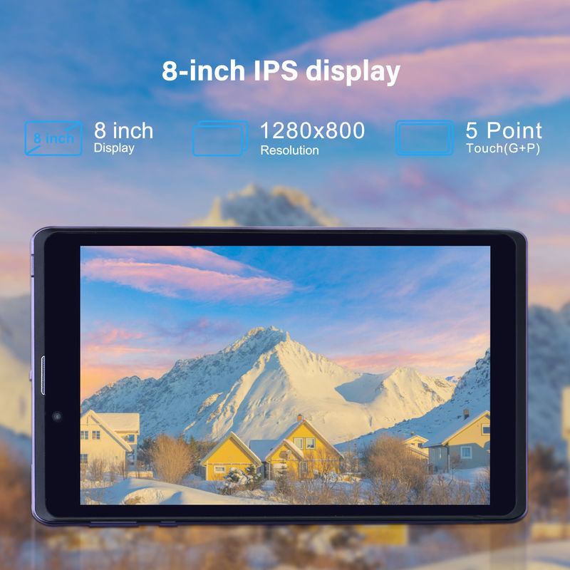 C Idea المحمول 8 في جهاز كمبيوتر لوحي بنظام أندرويد 8GB RAM 512 GB Android 12 Tablet IPS HD Display Quad Core CM818-Purple