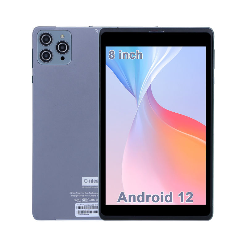 فكرة C جهاز كمبيوتر لوحي أندرويد كمبيوتر كمبيوتر مزدوج 8 بوصة 1280x800 IPS HD عرض أندرويد 12 لوحات للطلاب CM818 رمادية