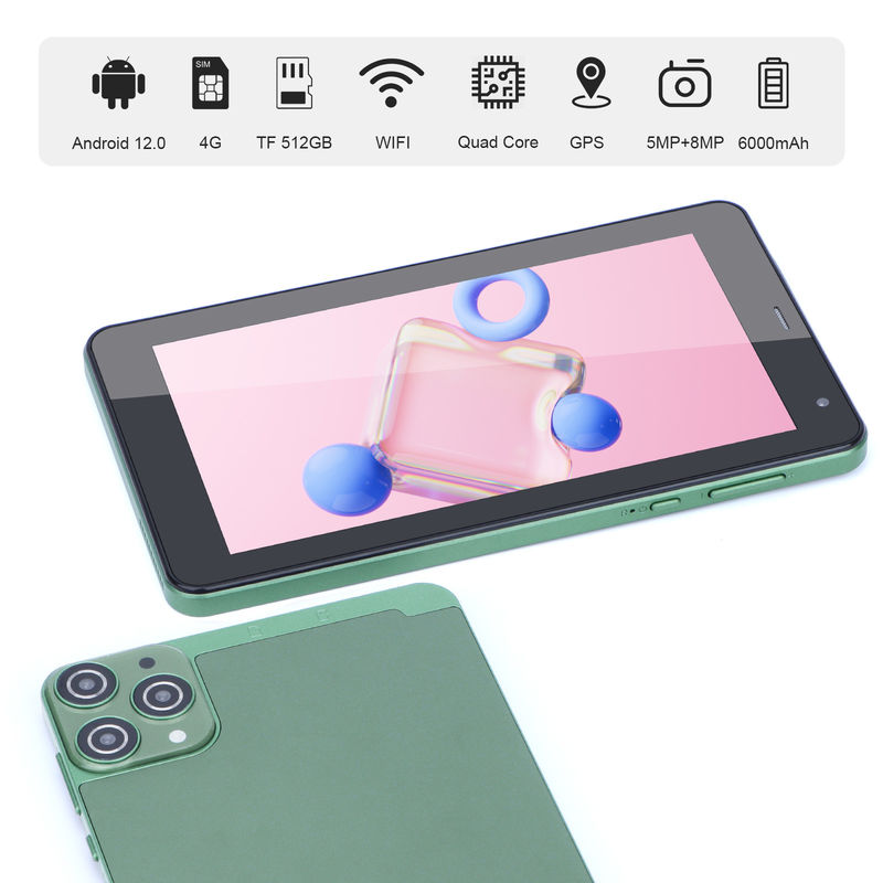 C Idea 7 بوصة Android Tablets 6+128GB Quad Core Tablets for Studenet CM515 ((الخضراء))