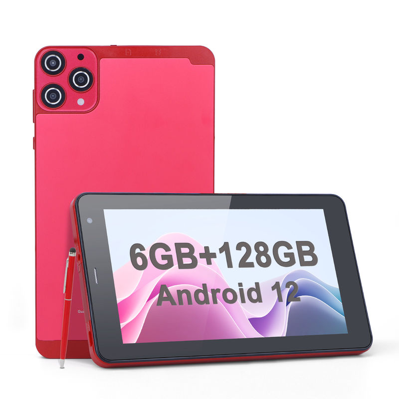 C Idea 7 Inch Small Tablets Quad Core WiFi 5G Android Tablet PC For Education CM515 ((الأحمر))