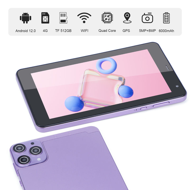 C Idea 7 بوصة Android Tablet 512GB رباعي النواة جهاز كمبيوتر لوحي ذكي للطلاب Cm515
