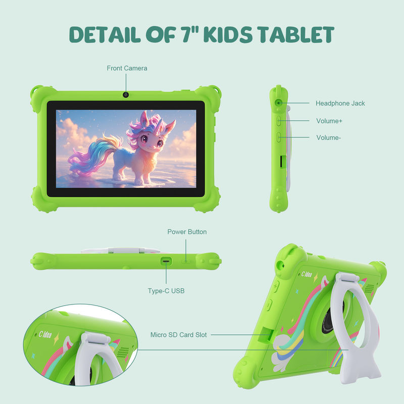 C Idea 7 بوصة WIFI Kidspad نظام أندرويد 6+128GB Tablet For Kids مع حزمة دليل CM88