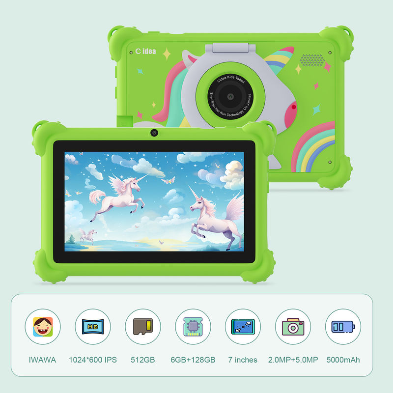 C idea Kids Tablet 2024 ممتع تعليمي مع شاشة HD وحجرة حماية Tablet CM88