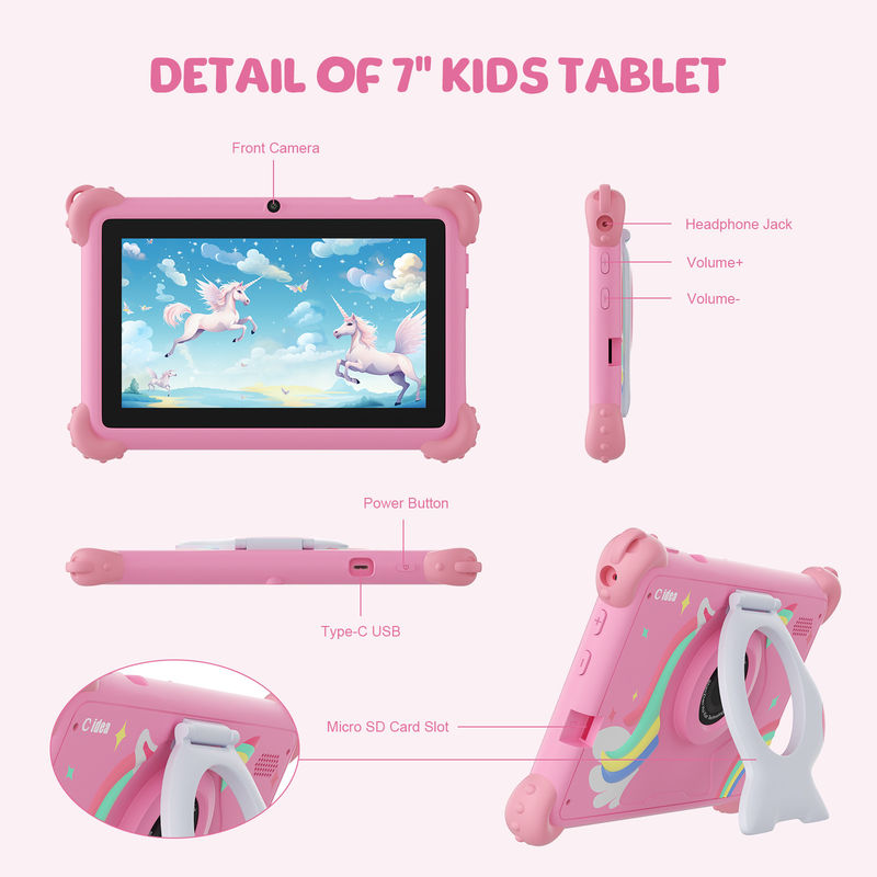 C idea Advanced 2024 Kids Tablet Android 12 الأداء والتصميم الصديق للطفل CM88