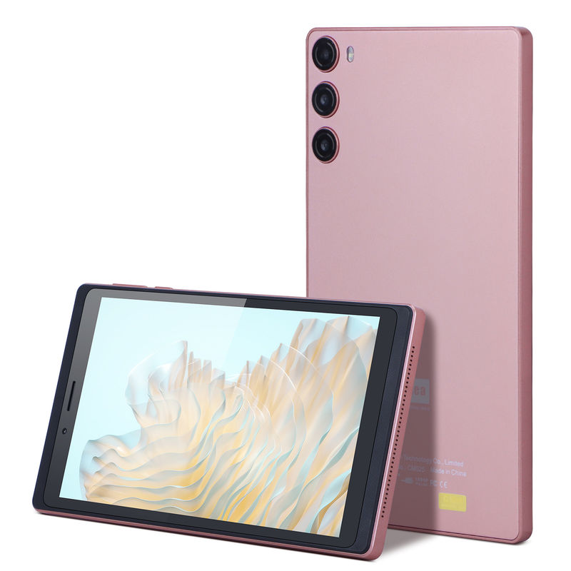 C Idea Android 12 Tablet 6GB RAM 128GB ROM مع SIM 7 بوصة جهاز كمبيوتر لوحي للطلاب CM525 وردي