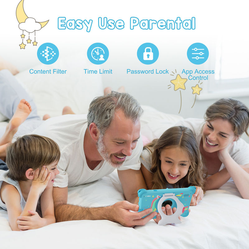 C Idea Android 13 Kids Tablet 4 ((2+2) + 32GB المثبت مسبقًا IWAWA Tablet التعليمي للطلاب CM91